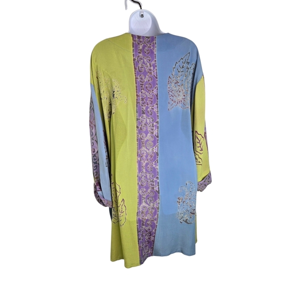 Soft Surroundings Batik Print Artsy Beachy Duster Kimono - Picture 2 of 9